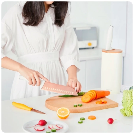 Набор стальных ножей Mi Solista Solo, розовое золото от магазина Xiaomi в Омске